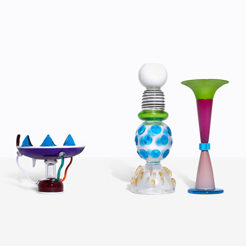 View full screen - View 1 of Lot 88. Sol bowl, Alcor and Posifi la vases.