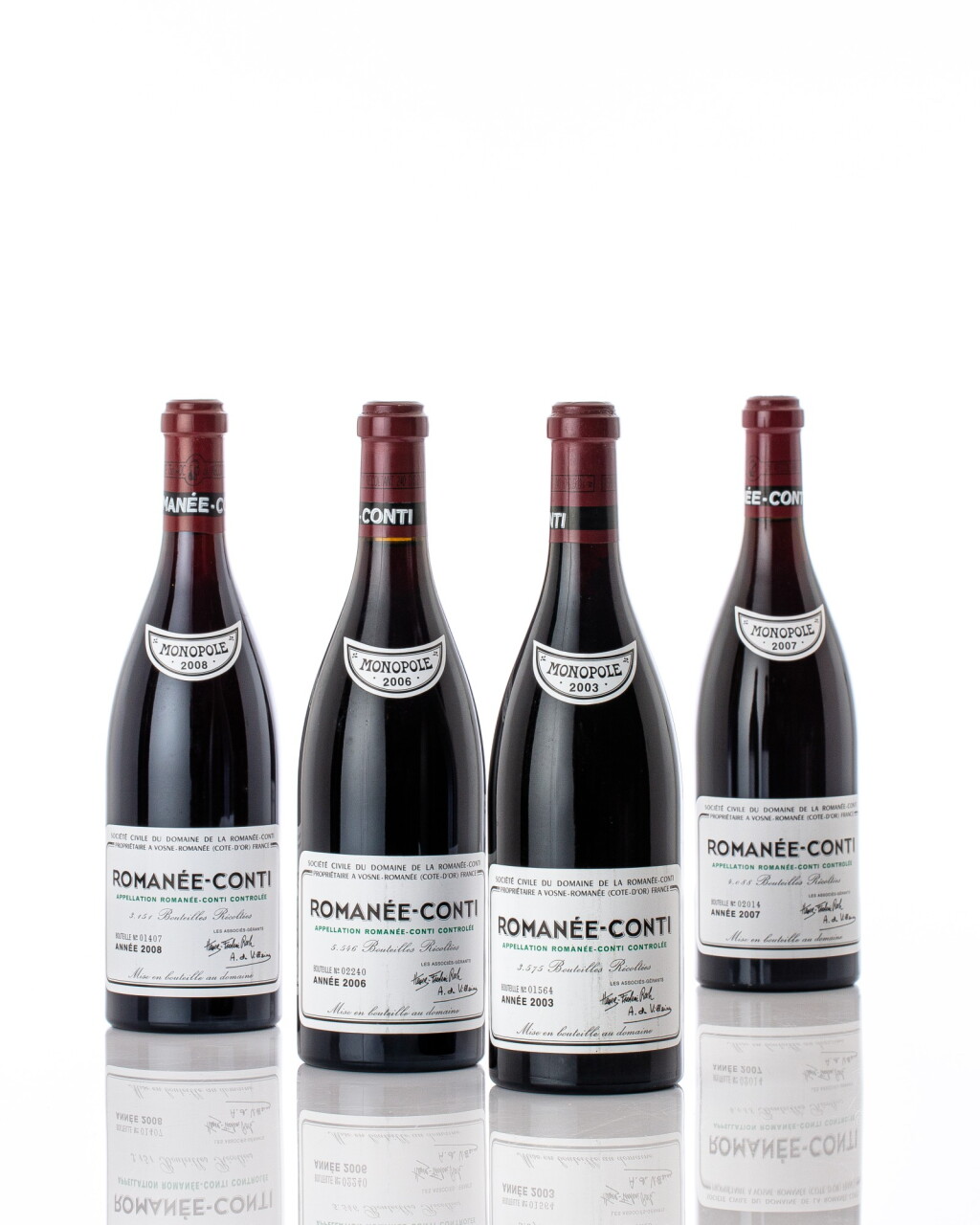 View full screen - View 1 of Lot 6157. Romanée Conti 2003 Domaine de la Romanée-Conti (1 BT).