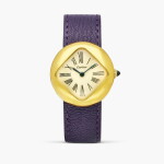 Midi Pebble | An extremely rare mid-sized yellow gold wristwatch with geometric off-set dial and original gold deployant buckle, Circa 1973-74