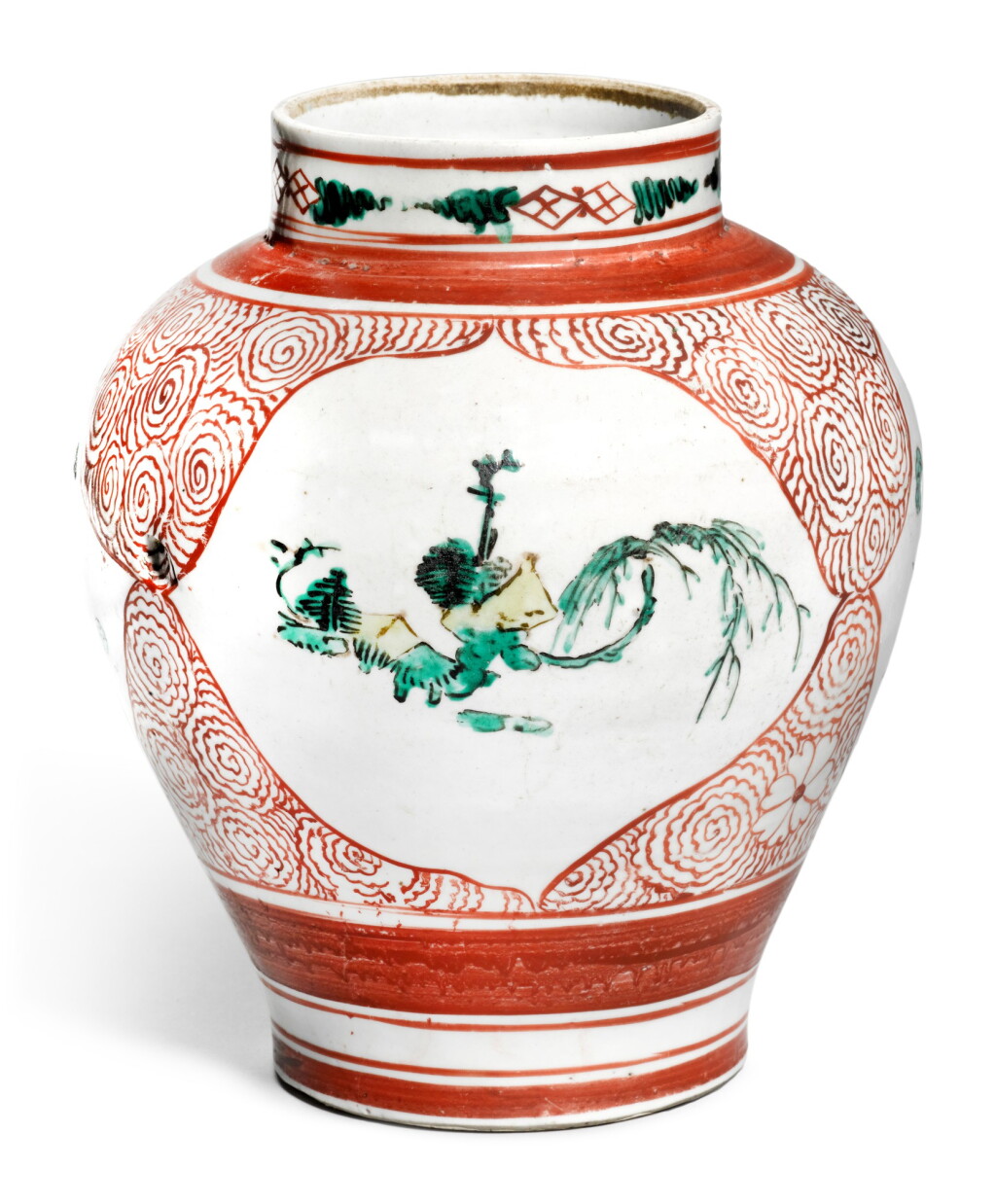 View full screen - View 1 of Lot 52. A RARE KO-IMARI VASE | EDO PERIOD, MID-17TH CENTURY.