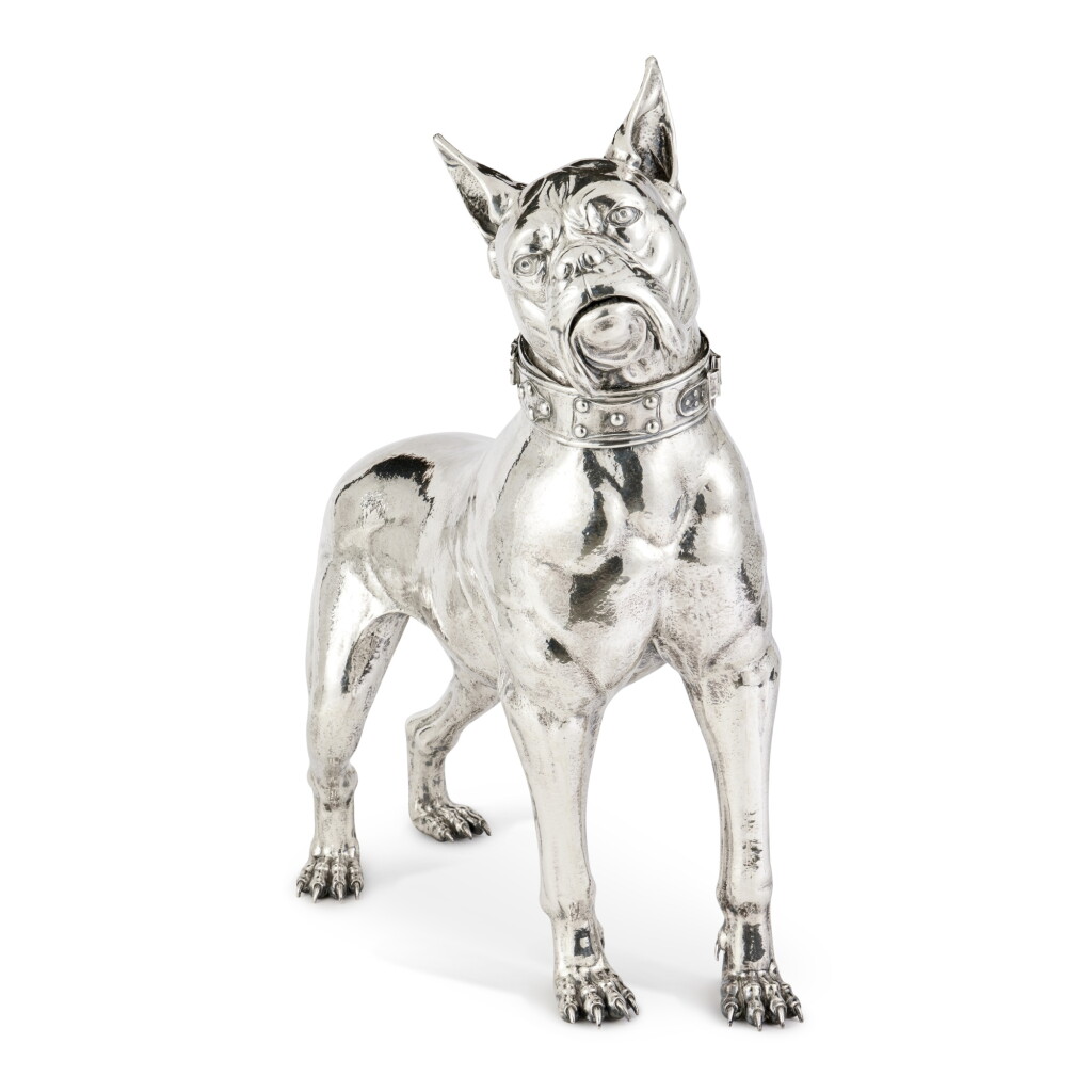View full screen - View 1 of Lot 131. An Italian Silver Boxer, Buccellati, 20th Century.