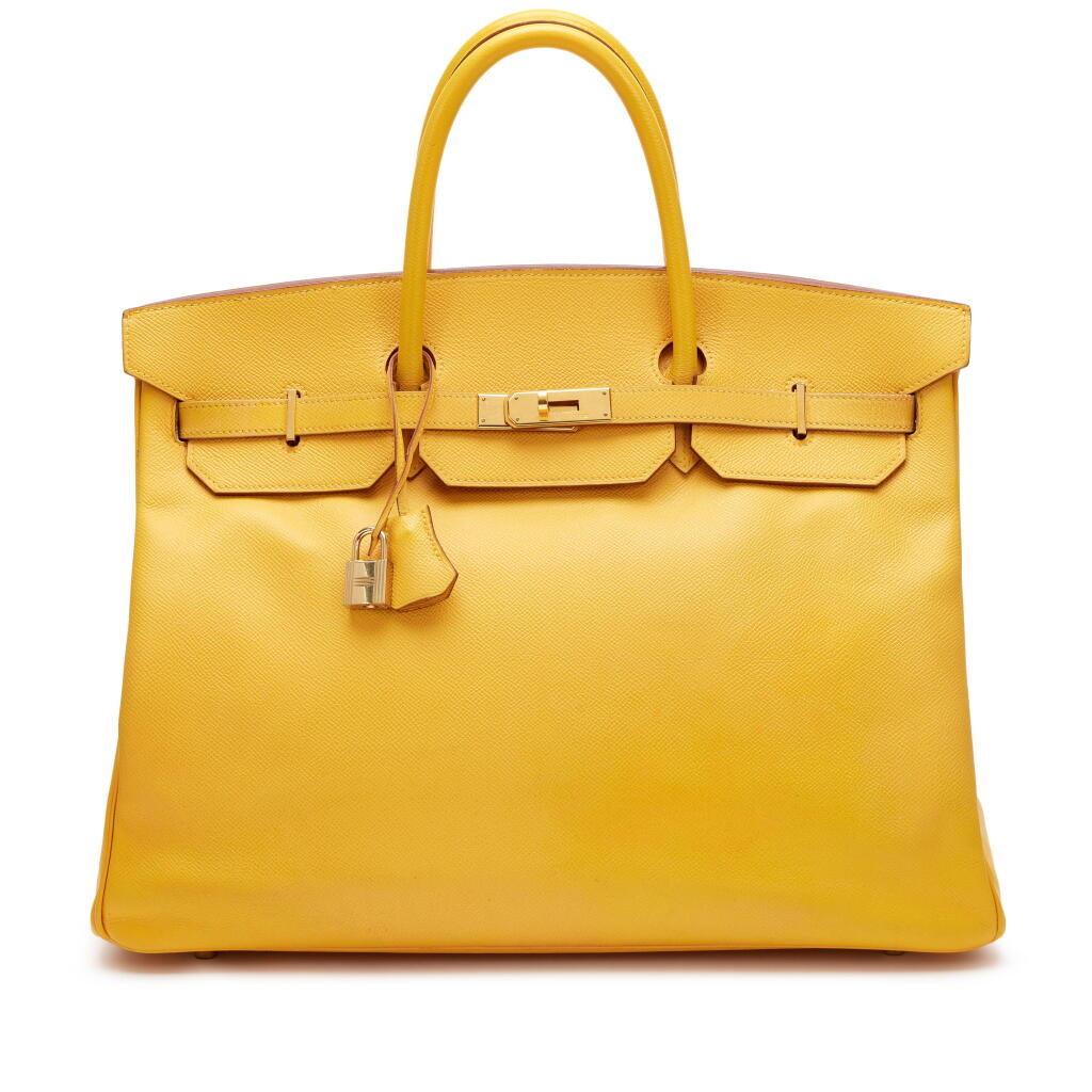 View full screen - View 1 of Lot 196. Vintage Soleil Epsom Birkin 40 Gold Hardware, 1997.