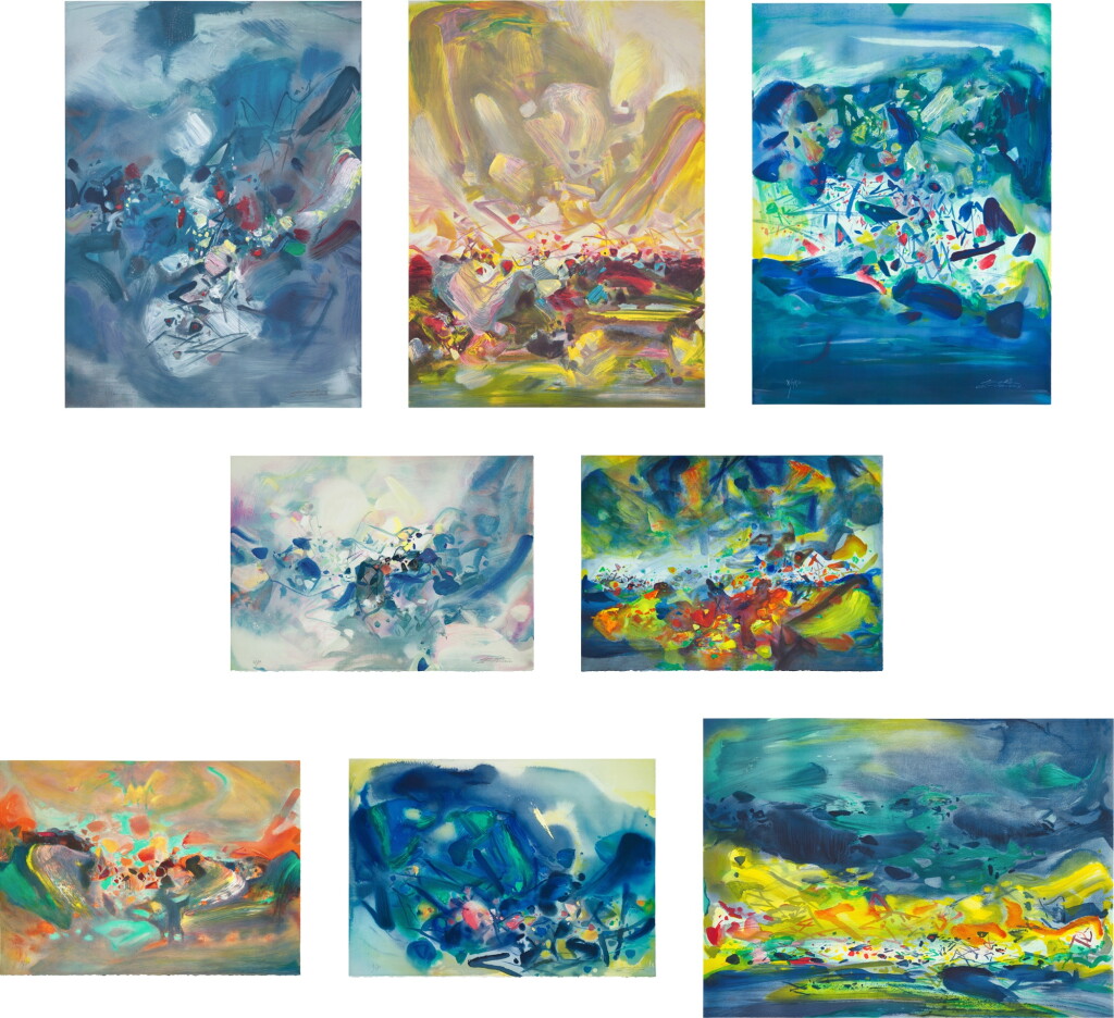 Voir en plein écran - Voir 1 du lot 6213. Chu Teh-Chun 朱德群 | Composition 構成.