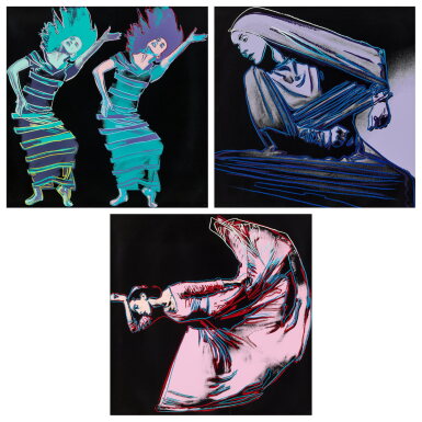View full screen - View 1 of Lot 577. Andy Warhol 安迪 · 沃荷 | Martha Graham (The Complete Set) 瑪莎 · 葛蘭姆(一組三福) .