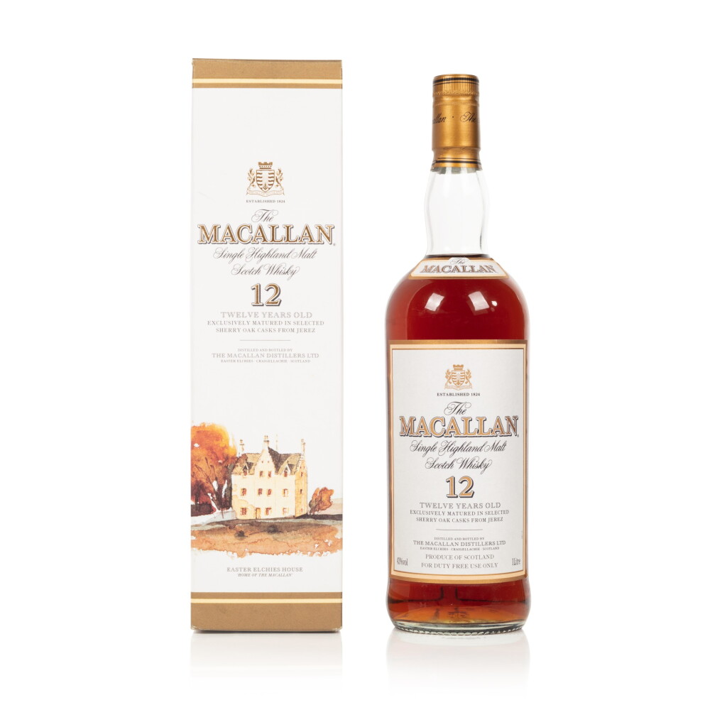 View full screen - View 1 of Lot 86. The Macallan 12 Year Old 43.0 abv NV (1 LITR).