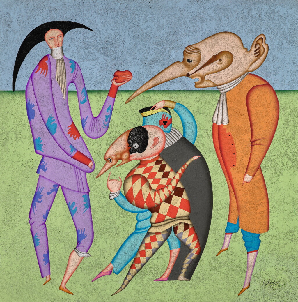 View full screen - View 1 of Lot 152. MIKHAIL CHEMIAKIN | FROM THE CARNIVALS SERIES.