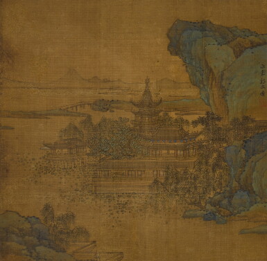 View full screen - View 1 of Lot 2629. 郭純(款) 仙山樓閣 | Attributed to Guo Chun, Pavilion by the River .