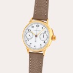 Reference 3307 | A yellow gold mono-pusher chronograph wristwatch made for King Alexander I of Yugoslavia | Made in 1927