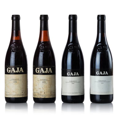View full screen - View 1 of Lot 441. Barbaresco 1978/1994/2003/2004 Gaja (8 BT).