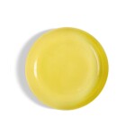 A yellow-glazed dish, Mark and period of Hongzhi