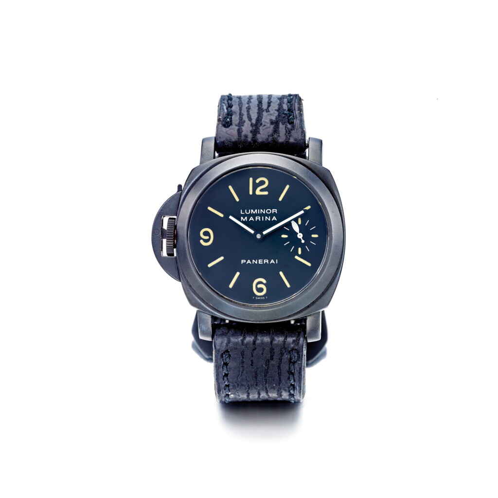 全螢幕檢視 - 查看852 PANERAI | LUMINOR MARINA DESTRO REFERENCE PAM00026, A PVD COATED STAINLESS STEEL CUSHION FORM LEFT HANDED WRISTWATCH, CIRCA 1998 | 沛納海 | PAM00026型號「LUMINOR MARINA DESTRO」PVD塗層精鋼左手版腕錶,年份約1998的1