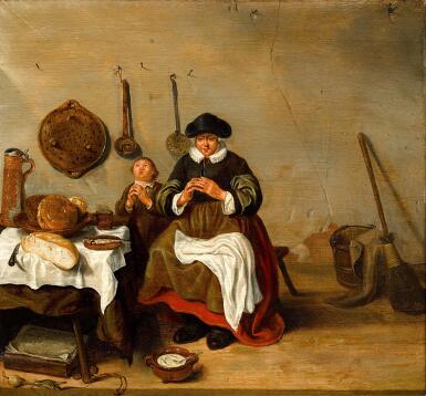 View full screen - View 1 of Lot 229. Saying Grace.