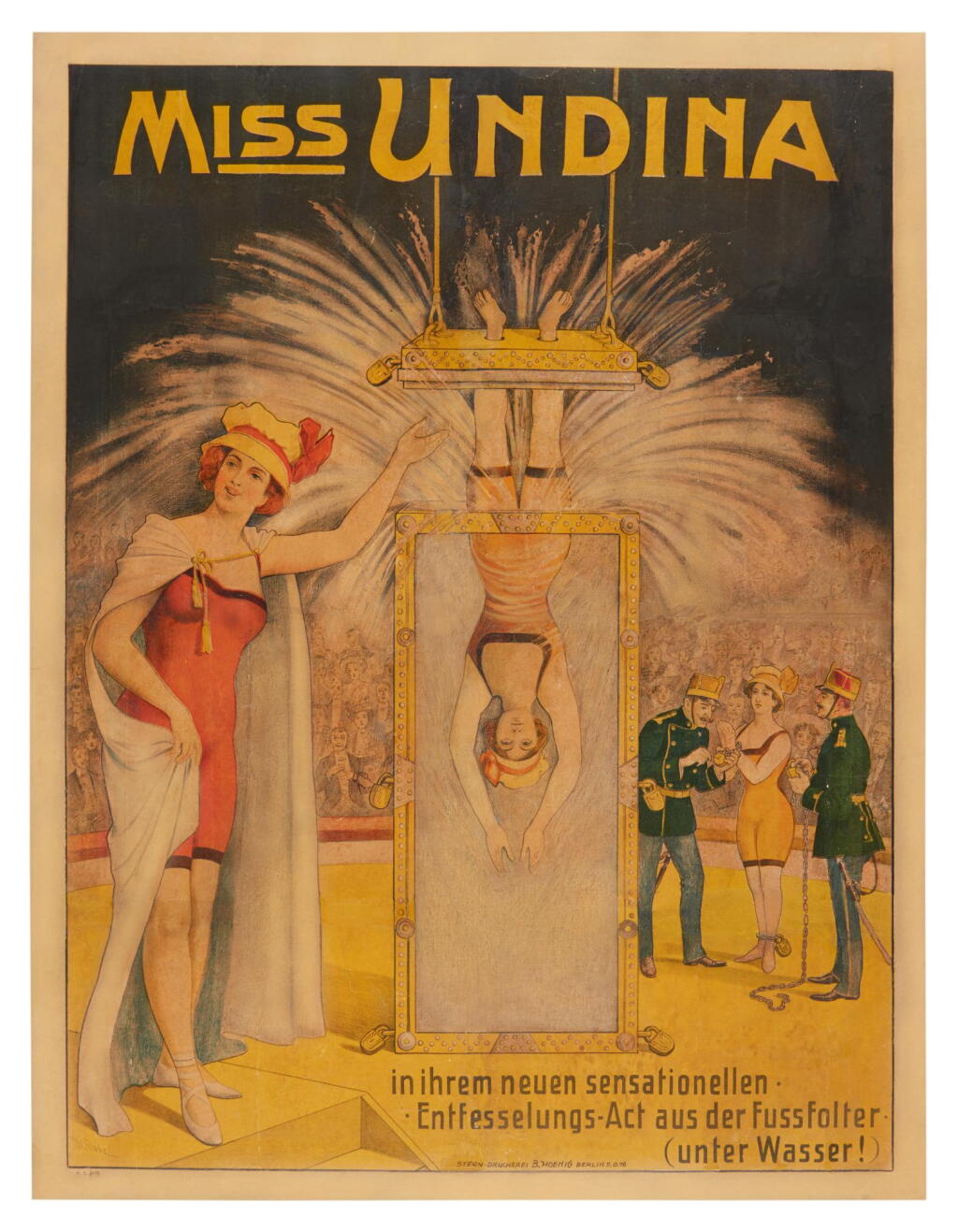 View full screen - View 1 of Lot 602. Miss Undina | A Houdini imitator—and near homophone.