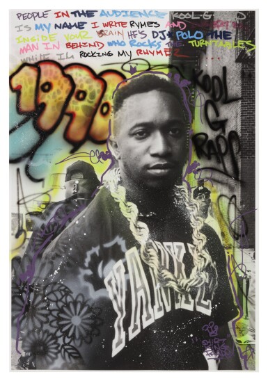 View full screen - View 1 of Lot 72. SHIRT KING PHADE | " KOOL G RAP, 1990", 2018..
