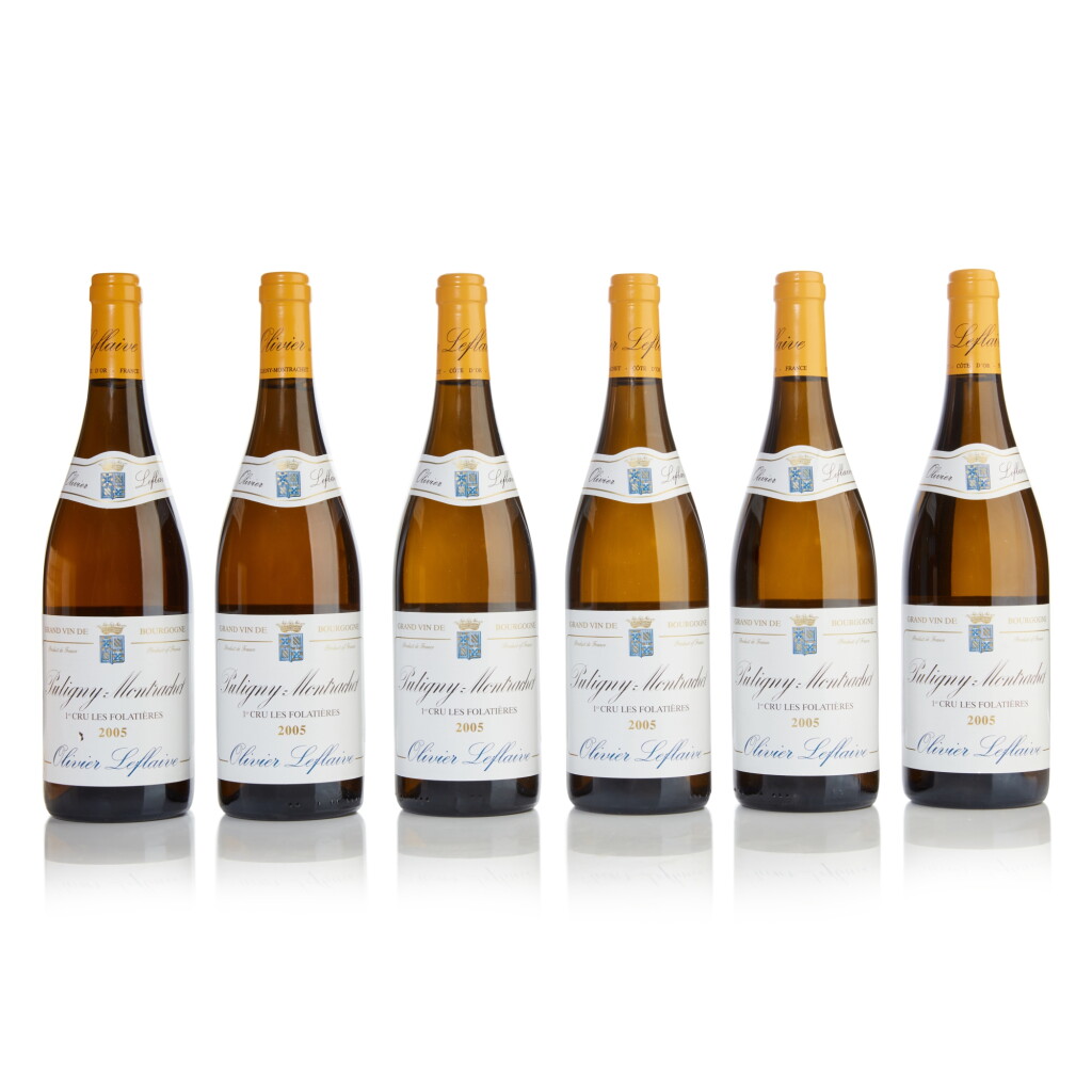 View full screen - View 1 of Lot 251. Puligny Montrachet, Les Folatières 2005 Olivier Leflaive (12 BT).