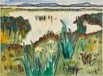 Landschaft am Lake Lebasee (Landscape at Lake Lebasee)