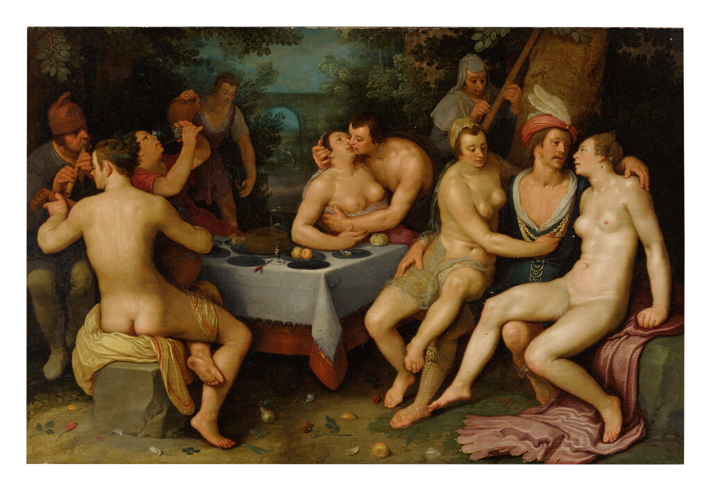 View full screen - View 1 of Lot 1004. CIRCLE OF CORNELIS CORNELISZ VAN HAARLEM | THE PRODIGAL SON.