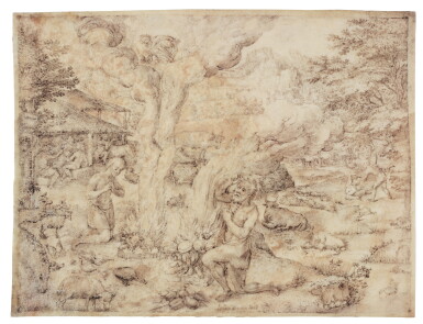 View full screen - View 1 of Lot 111. The sacrifices of Cain and Abel.