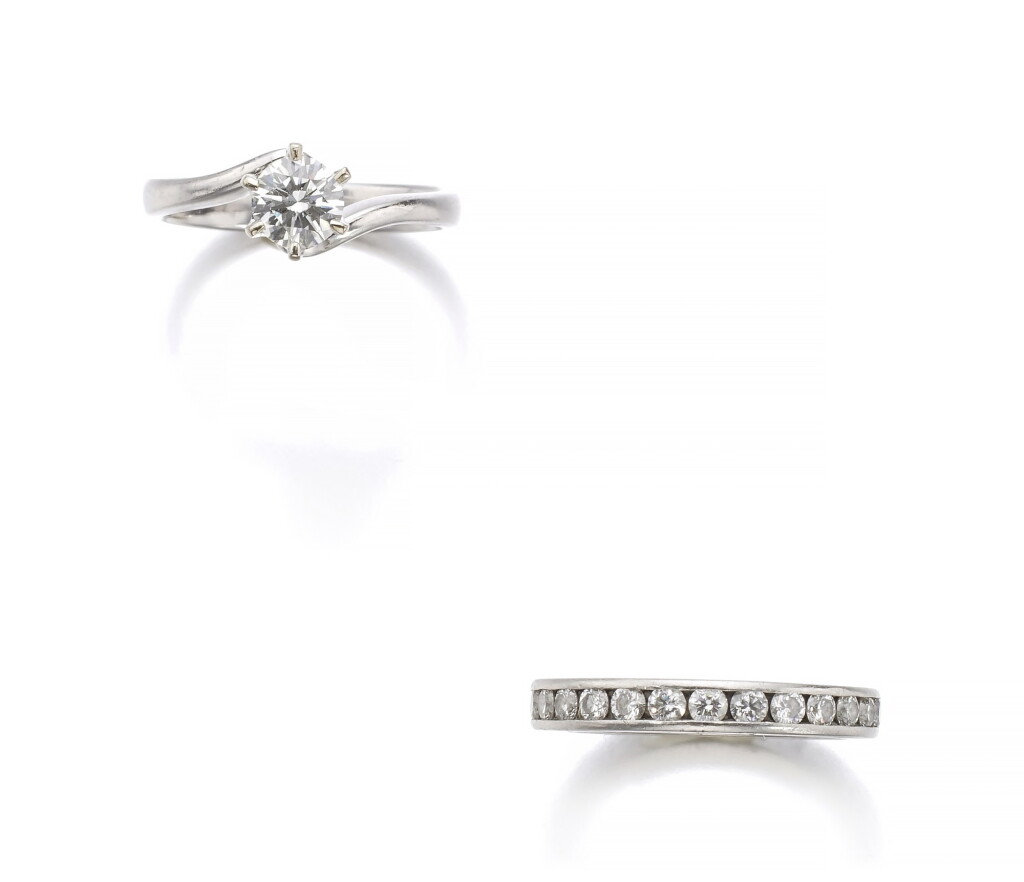 全萤幕检视 - 查看22DIAMOND ETERNITY RING | TIFFANY & CO. AND A DIAMOND RING的1