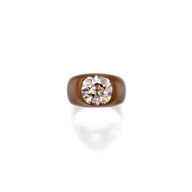 View full screen - View 1 of Lot 217. Bronze and Colored Diamond Ring.