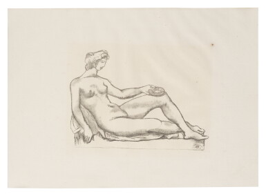 View full screen - View 1 of Lot 34. ARISTIDE MAILLOL | ÉTUDE POUR LE MONUMENT DE CÉZANNE (GUÉRIN 265).
