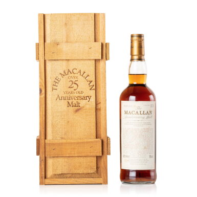 View full screen - View 1 of Lot 27. The Macallan 25 Year Old Anniversary Malt 43.0 abv NV (1 BT 70cl).