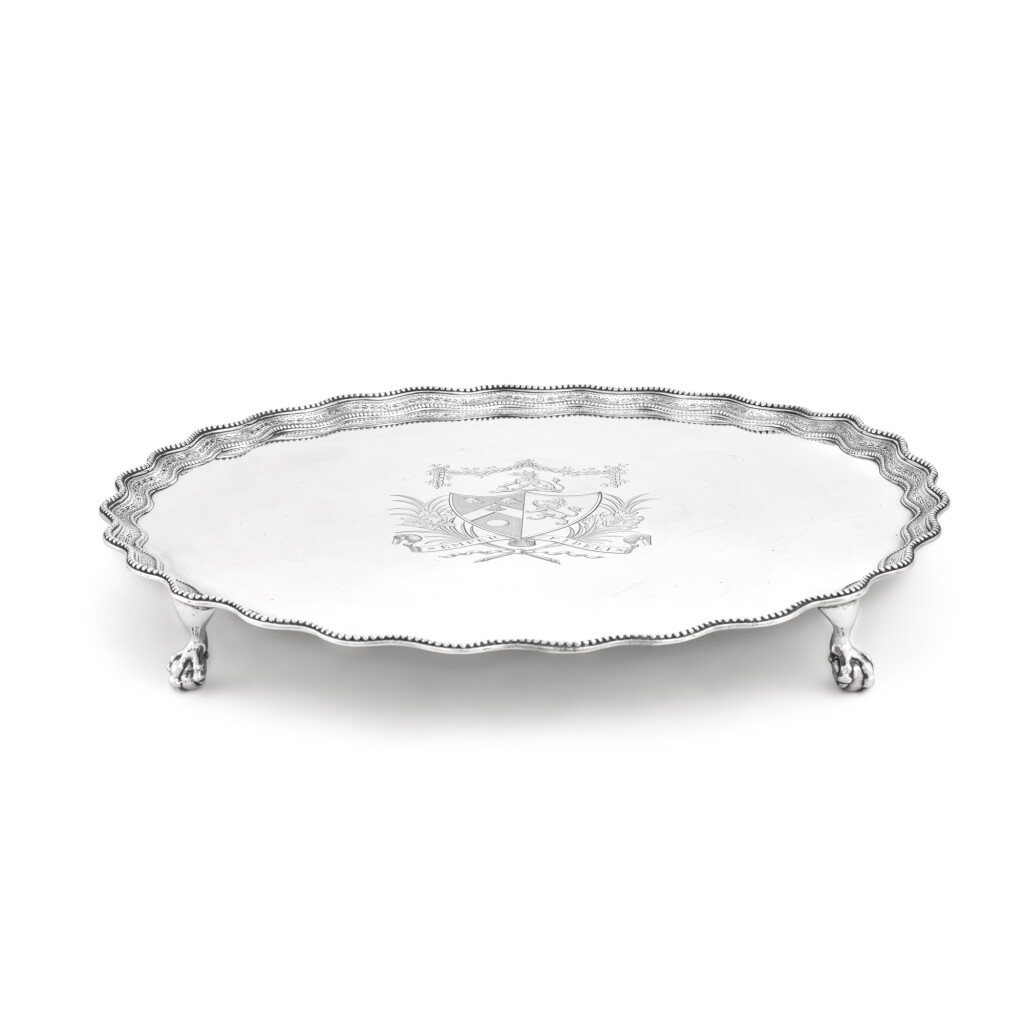 View full screen - View 1 of Lot 86. A George III silver salver, Richard Rugg, London, 1780.