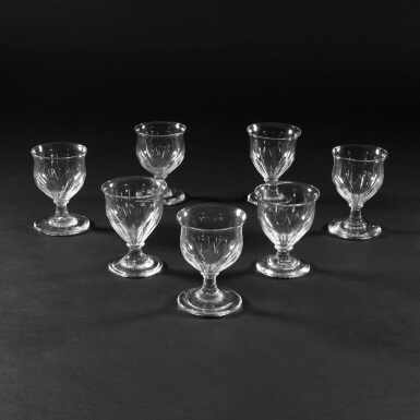 View full screen - View 1 of Lot 117. A set of seven engraved rummers, circa 1805.