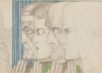 Four Figures Praying, Second Station of the Cross