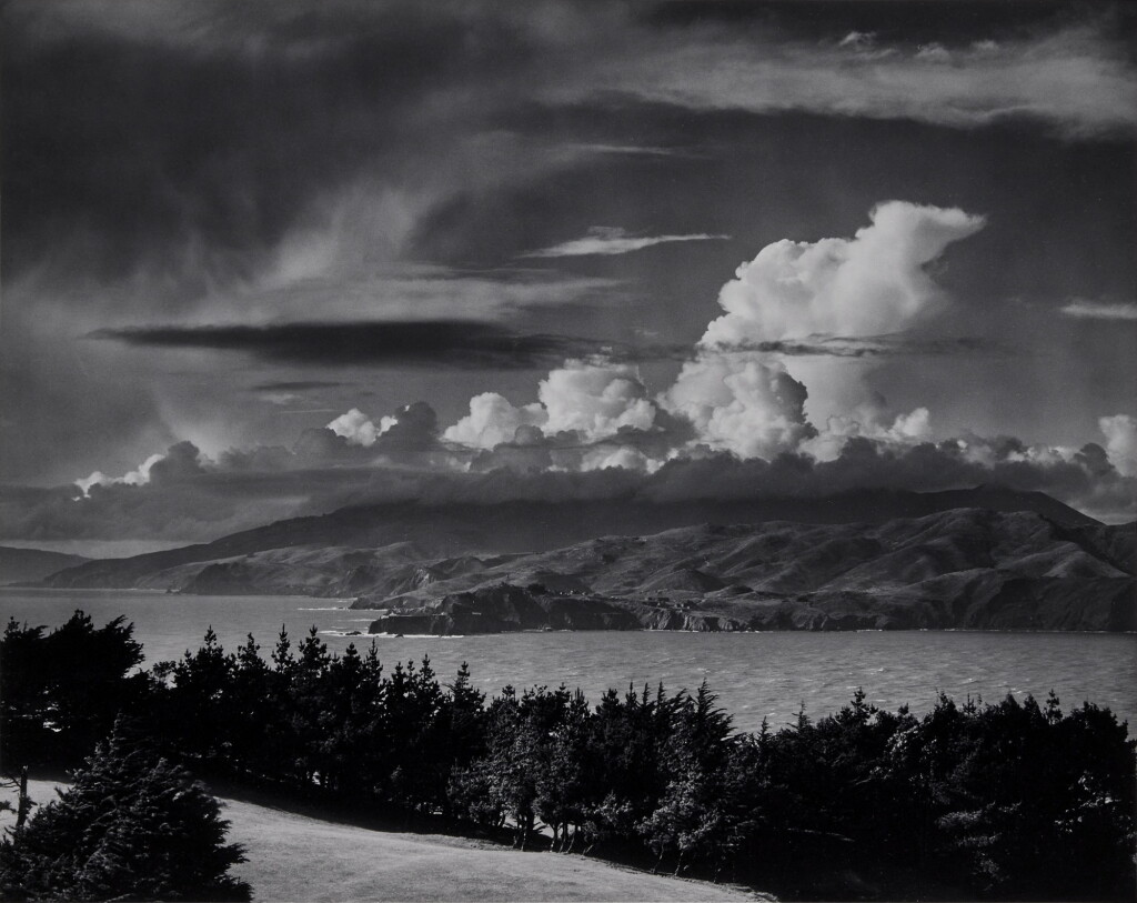 View full screen - View 1 of Lot 36. 'Golden Gate Headlands from Lincoln Park, San Francisco, California'.