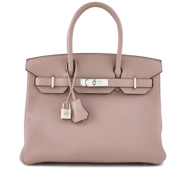 View full screen - View 1 of Lot 102. Glycine Togo Birkin 30 Palladium Hardware, 2015.
