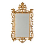 A George III giltwood mirror, circa 1760, possibly Irish