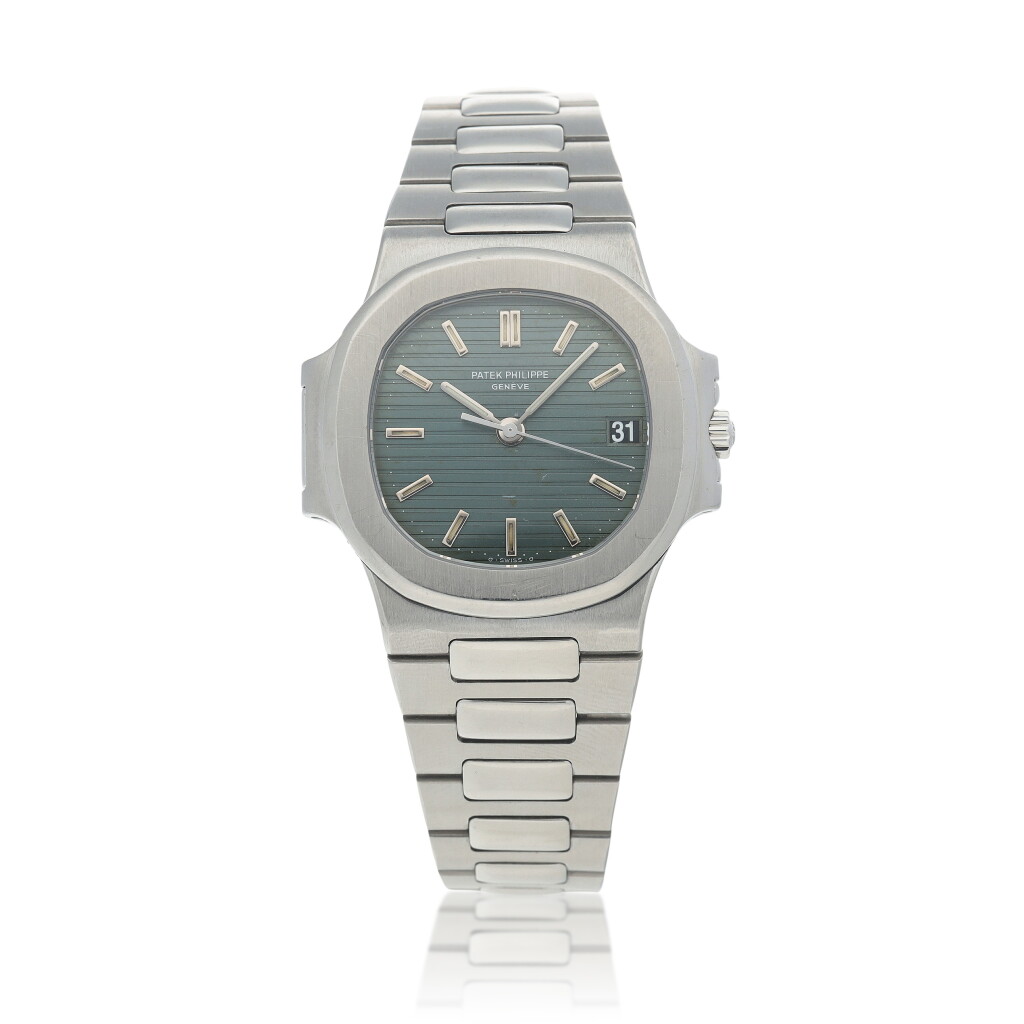 View full screen - View 1 of Lot 534. Nautilus, Ref. 3800/1A-001 Stainless steel wristwatch with date and bracelet Circa 1988.