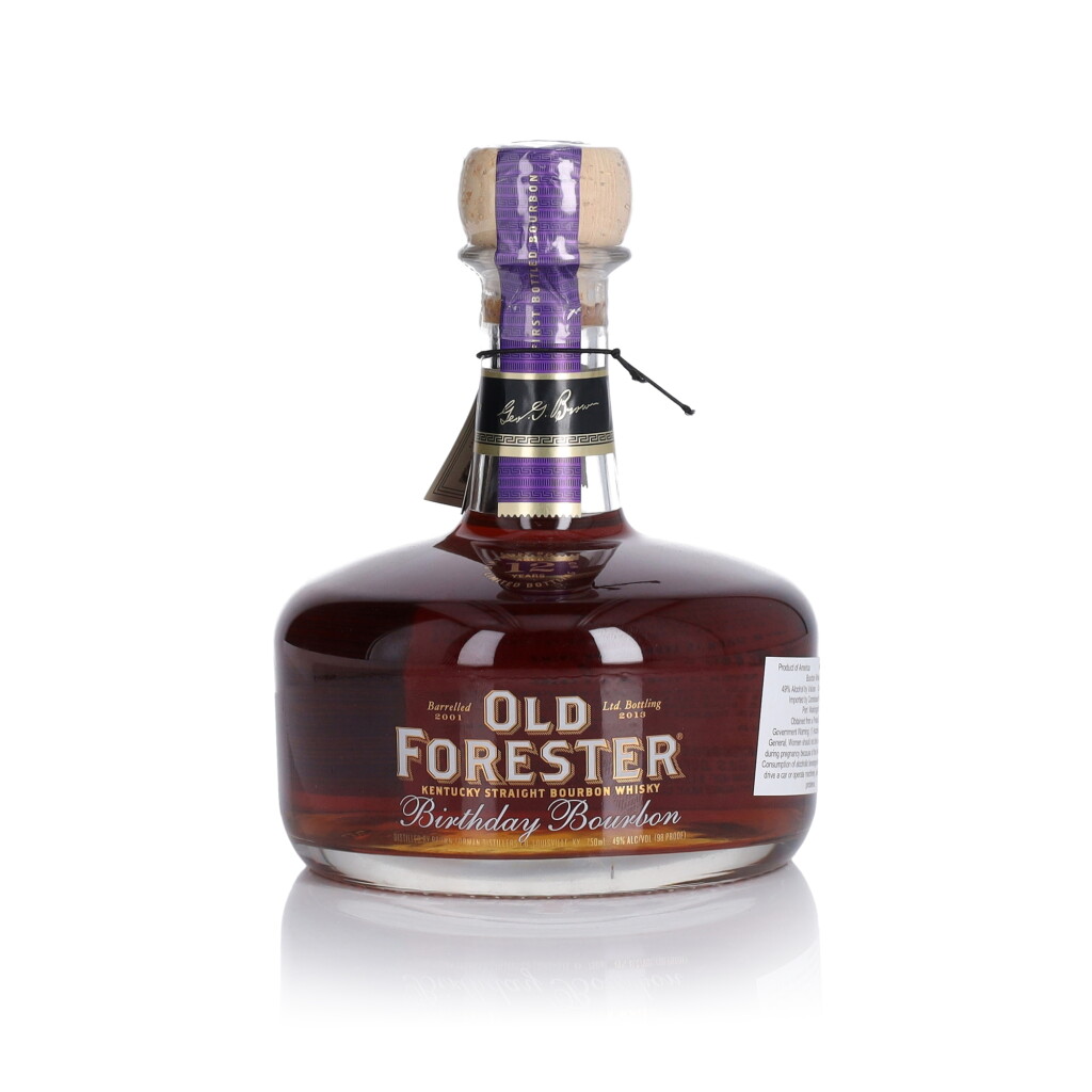 View full screen - View 1 of Lot 257. Old Forester 12 Year Old Birthday Bourbon 2013 Release 98 Proof 2001 (1 BT 75cl).
