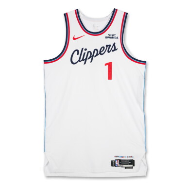 View full screen - View 1 of Lot 7. James Harden Los Angeles Clippers 2025-2026 Game Worn Association Edition Jersey | Double-Double.