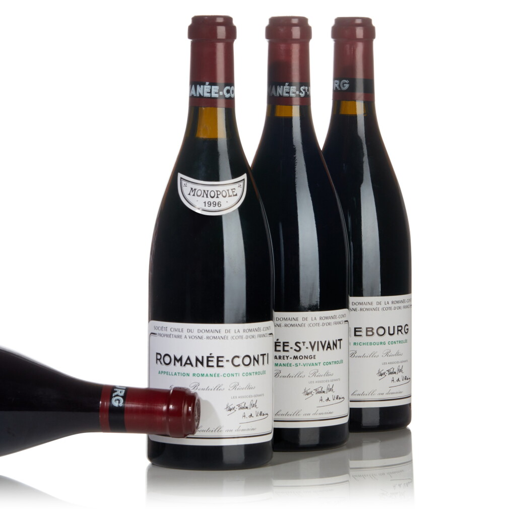 View full screen - View 1 of Lot 497. Domaine de la Romanée-Conti Assortment Case 1996 (11 BT).