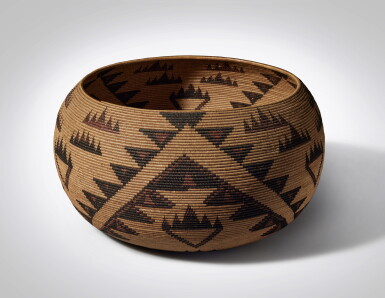 View full screen - View 1 of Lot 3. Maidu Basket Bowl by Salena Jackson (Mountain Maidu, 1874-1969).