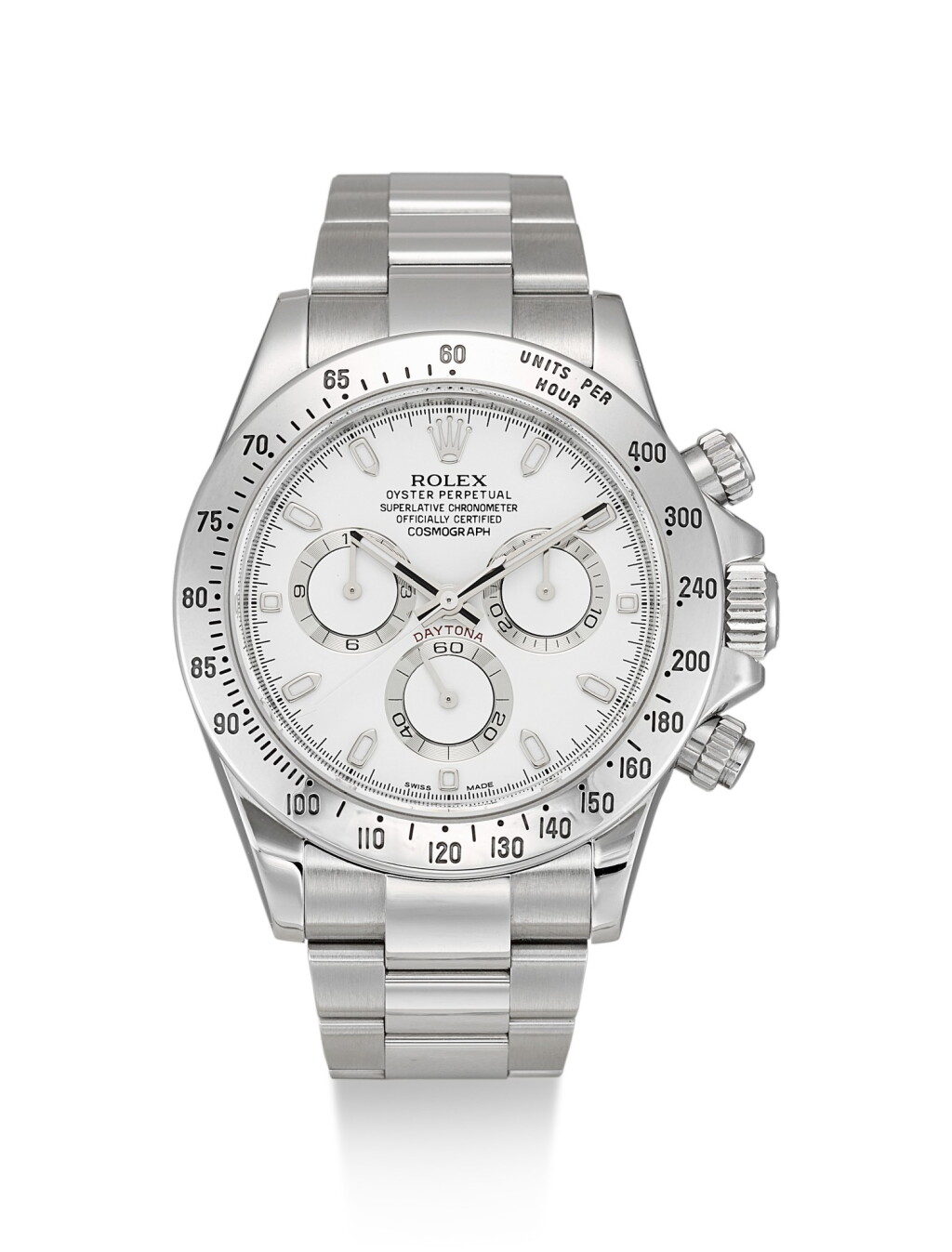 View full screen - View 1 of Lot 166. ROLEX | COSMOGRAPH DAYTONA, REFERENCE 116520, A STAINLESS STEEL CHRONOGRAPH WRISTWATCH WITH BRACELET, CIRCA 2013.