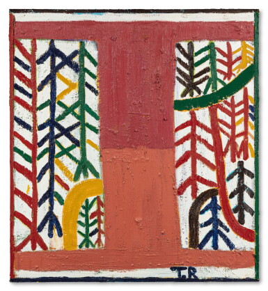 View full screen - View 1 of Lot 54. Pink Road through Forest (January).