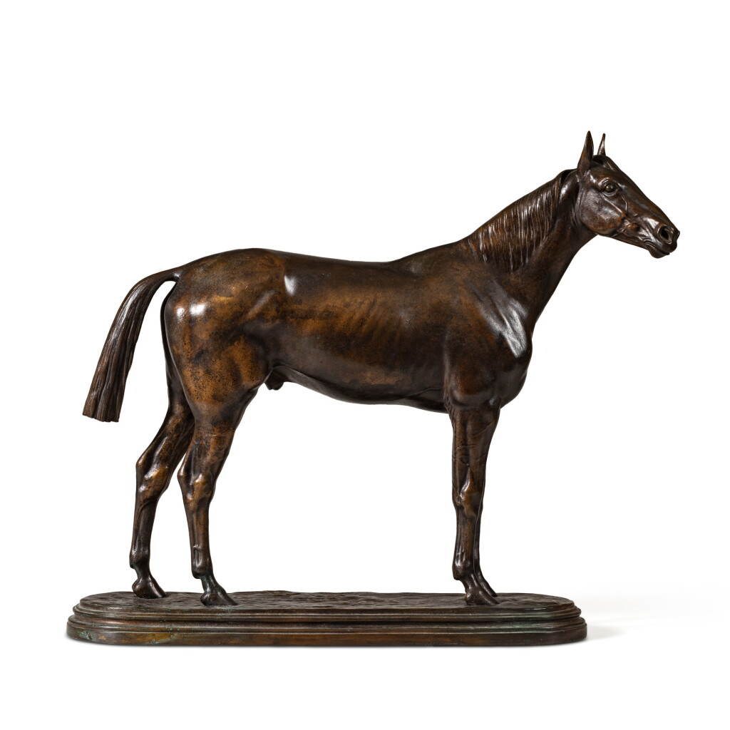 View full screen - View 1 of Lot 20. Standing stallion | Cheval debout.