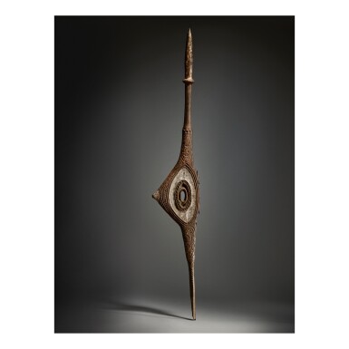 View full screen - View 1 of Lot 68. IATMUL SPEAR THROWER (MINO TYPE).