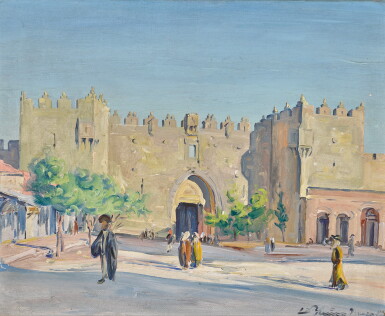 View full screen - View 1 of Lot 3. LUDWIG BLUM | The Damascus Gate, Jerusalem .