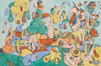 View full screen - View 1 of Lot 565. Le Banquet: Ubu Roi, planche II.