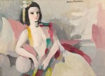 Jeune femme à l'étole mauve