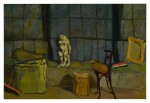 JOSEPH SOLMAN | STUDIO INTERIOR WITH STATUE