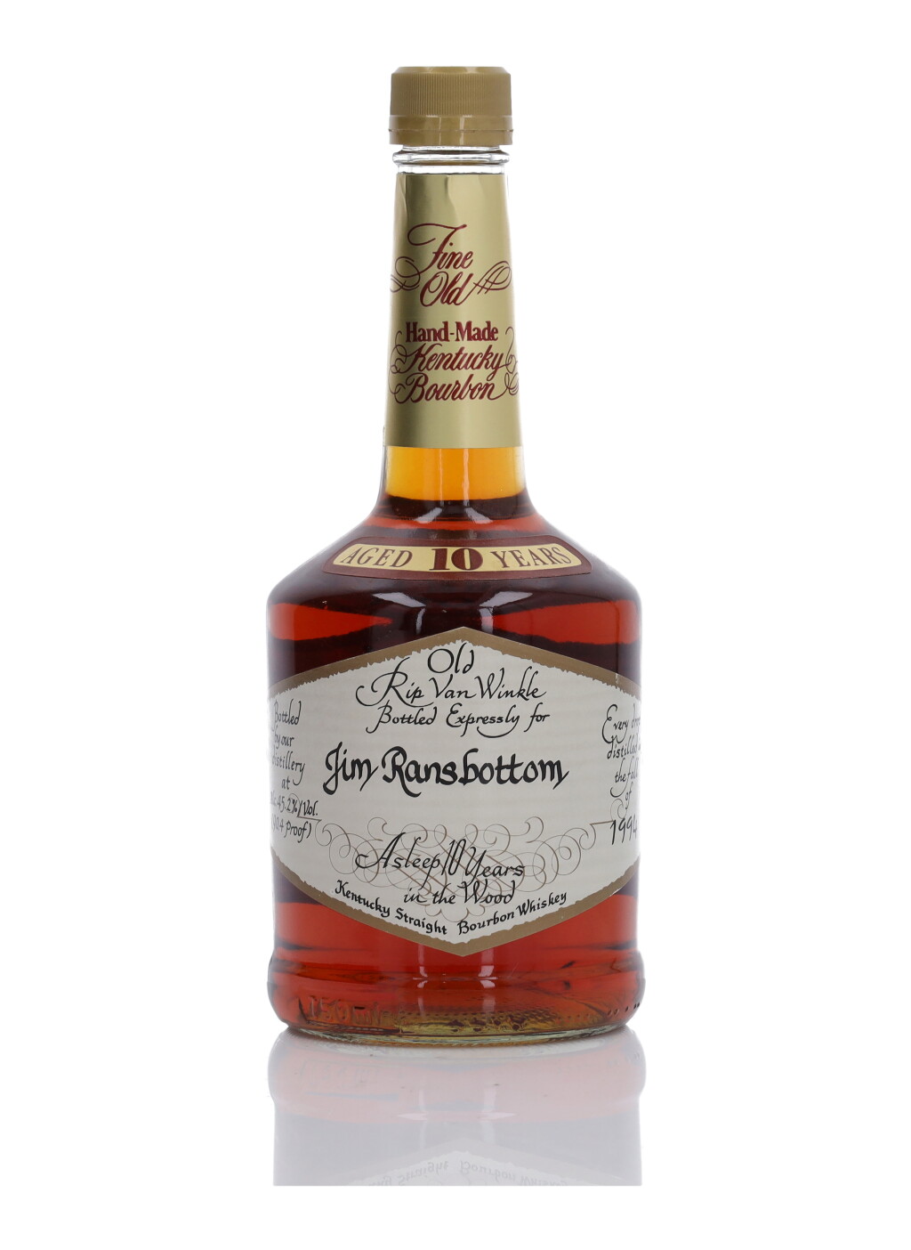 View full screen - View 1 of Lot 1125. Old Rip Van Winkle 10 Year Old Very Special Stock 90.4 Proof 1994 (1 Bottle 75cl).