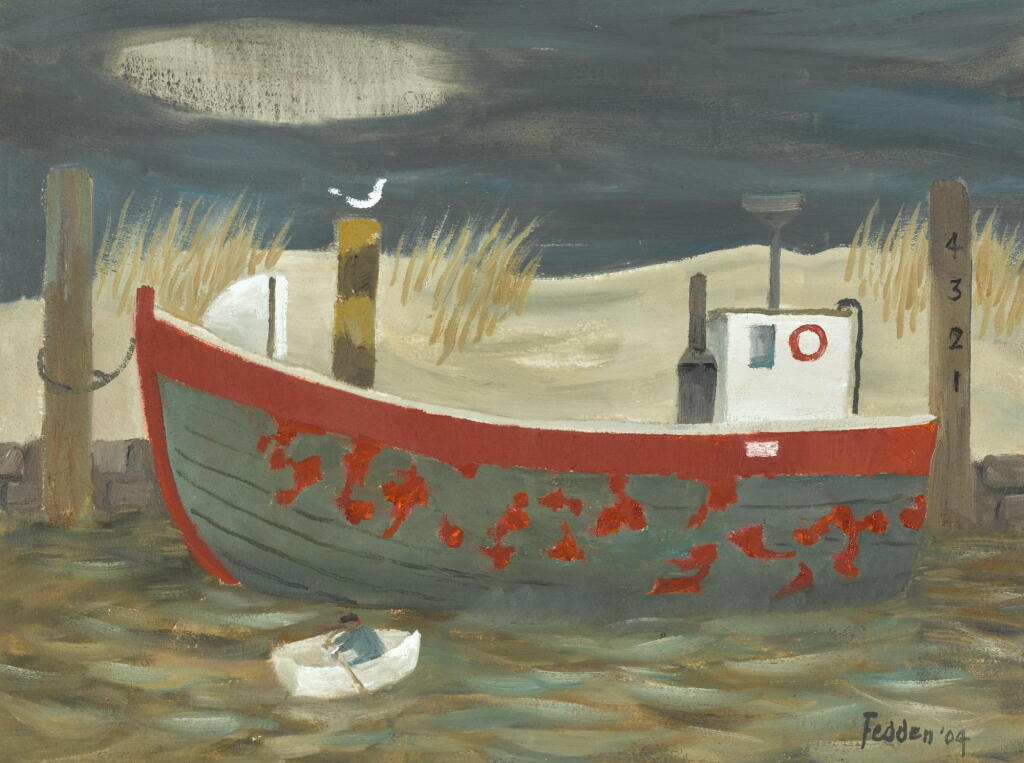 View full screen - View 1 of Lot 171. MARY FEDDEN, R.A. | BOAT.