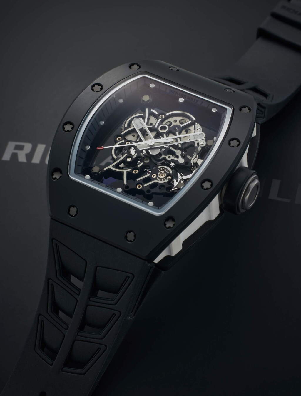 View full screen - View 1 of Lot 111. Reference RM 055 Ti-TZP Bubba Watson ‘Asia Exclusive' | A limited edition black ceramic and titanium skeletonized wristwatch, Made exclusively for the Asian market, Circa 2016.