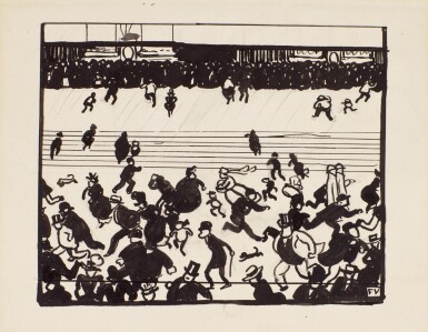 View full screen - View 1 of Lot 5. FÉLIX VALLOTTON | ETUDE POUR L'ONDÉE, PL.II (EXPOSITION UNIVERSELLE).