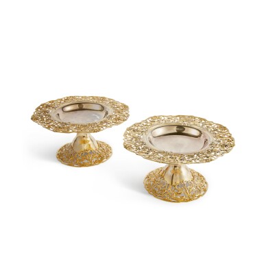 View full screen - View 1 of Lot 88. A Pair of American Silver-Gilt Tazza, Theodore B. Starr, New York, Circa 1900.